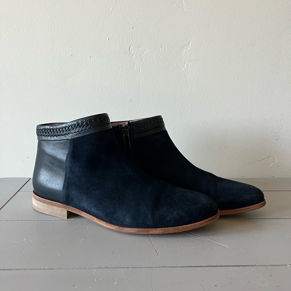 Comptoir Des Cotonniers Women’s Navy Suede/Leather Ankle Boots - 38EU/8US - Picture 11 of 11